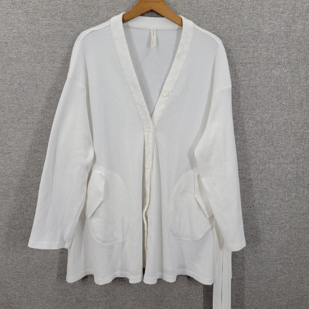 NAP LOUNGEWEAR FITTED COTTON ROBE, SIZE M